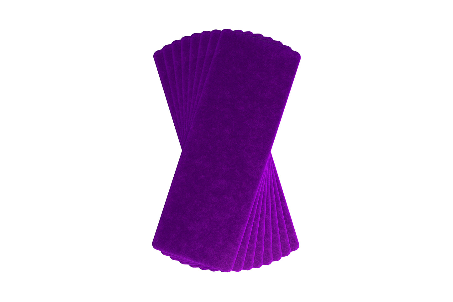 Soft Padded Velvet Stair Treads 30"x10" – Non Slip Carpet Strips for Indoor Stairs with Mottled Plush Surface, Rubber Backing, Felt Cushion – Washable, Trimmable, Safe for All Floors