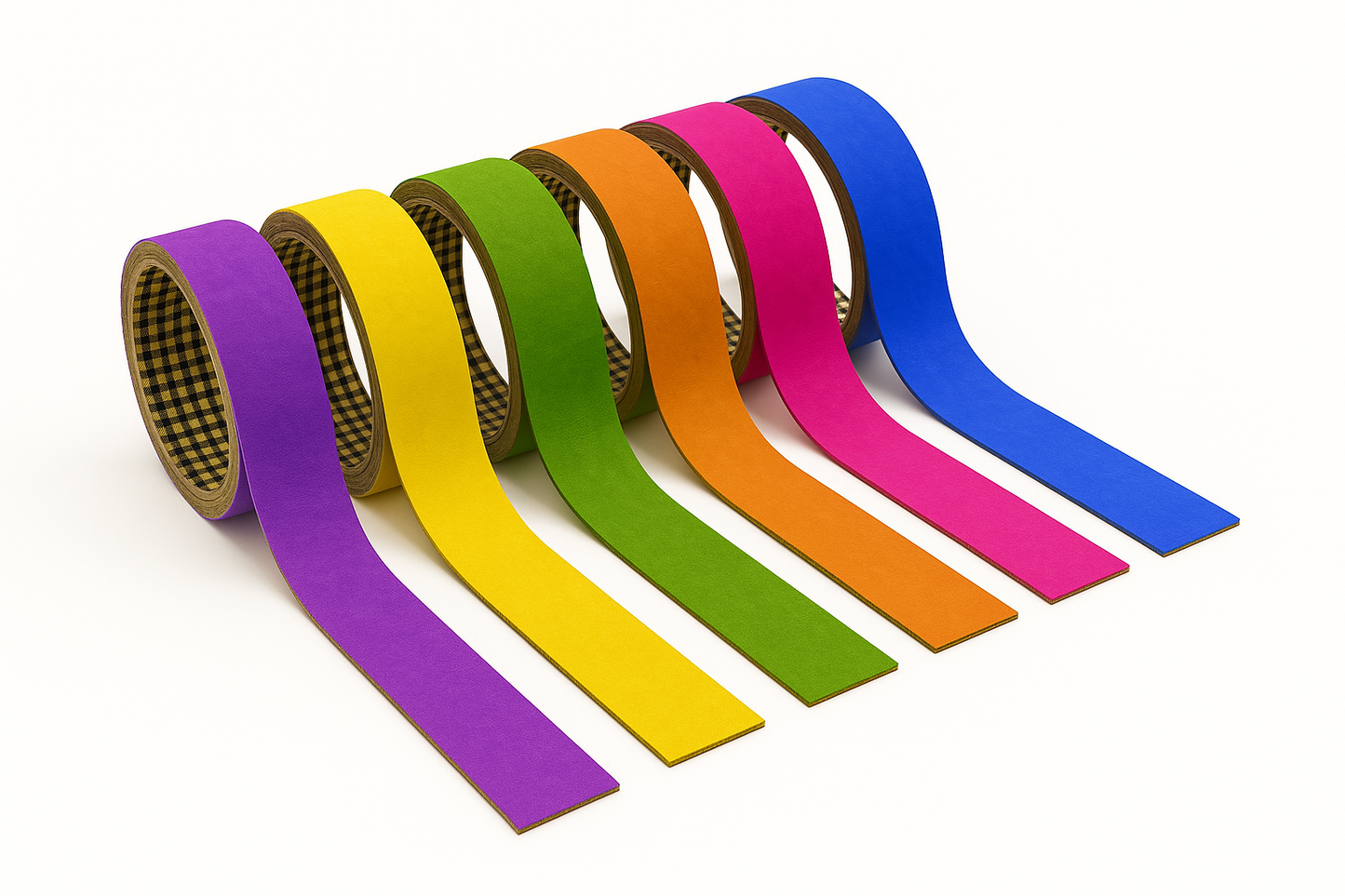 Carpet Wall Strips – Soft Padded Peel and Stick DIY Carpet Strips for Accent Walls – Anti-Slip, Trimmable, Residue-Free – for Interior Wall Decoration - Assorted Vivid Color Velvet Carpet Strips