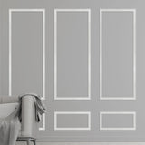 Premade Wall Moulding Kit, Self-Adhering Wall Paneling Kit, Picture Frame Molding For Walls, Wainscoting Panels, Accent Wall Ideas DIY Plans